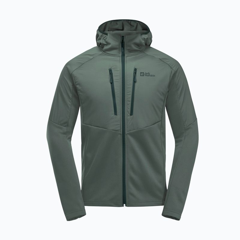 Kurtka hybrydowa męska Jack Wolfskin Alpgrat Pro Ins Fz hedge green 8