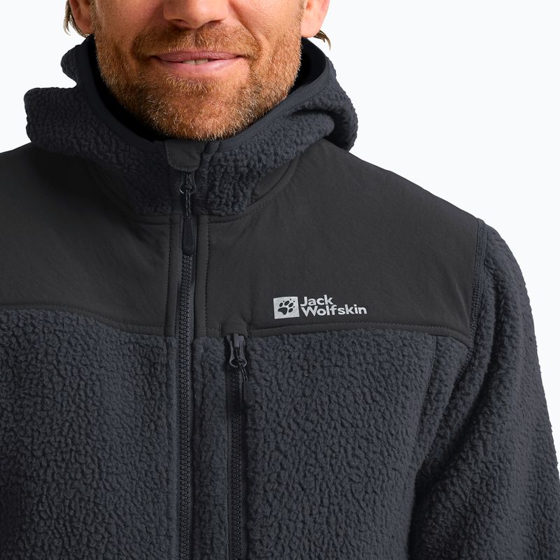 Bluza polarowa męska Jack Wolfskin Kammweg Pile Fz phantom 5