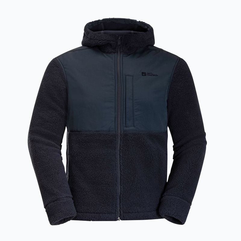 Bluza polarowa męska Jack Wolfskin Felslicht Hooded night blue 7