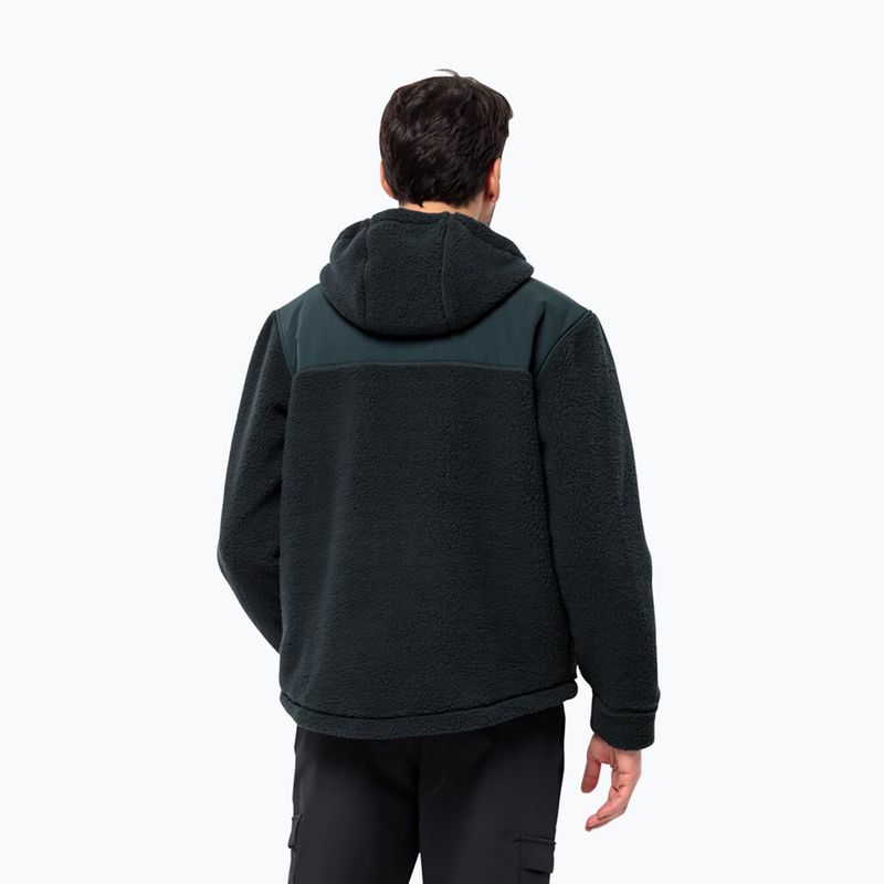 Bluza polarowa męska Jack Wolfskin Felslicht Hooded night blue 2
