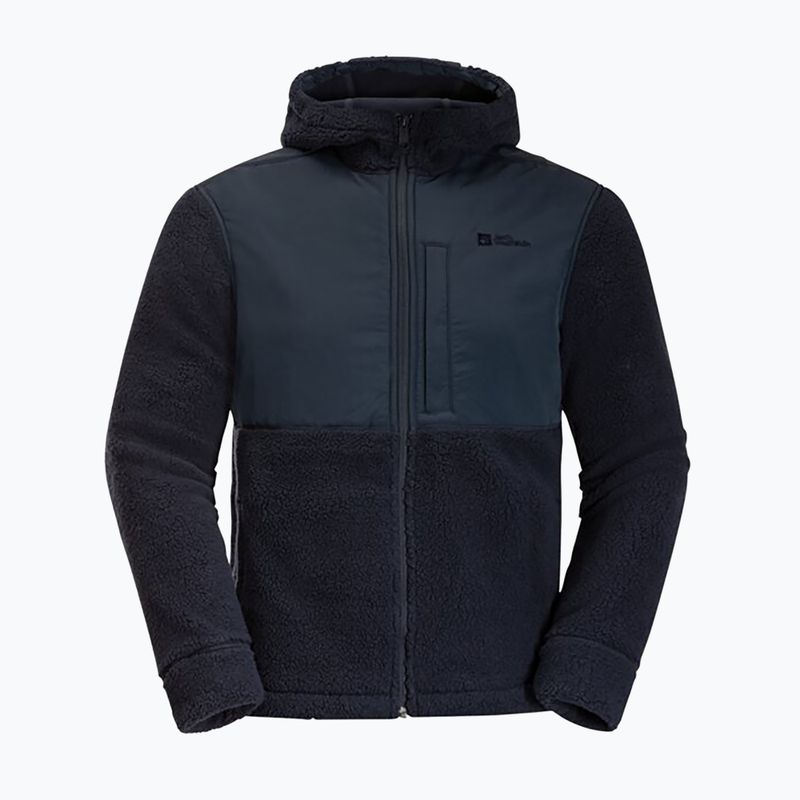 Bluza polarowa męska Jack Wolfskin Felslicht Hooded night blue 7