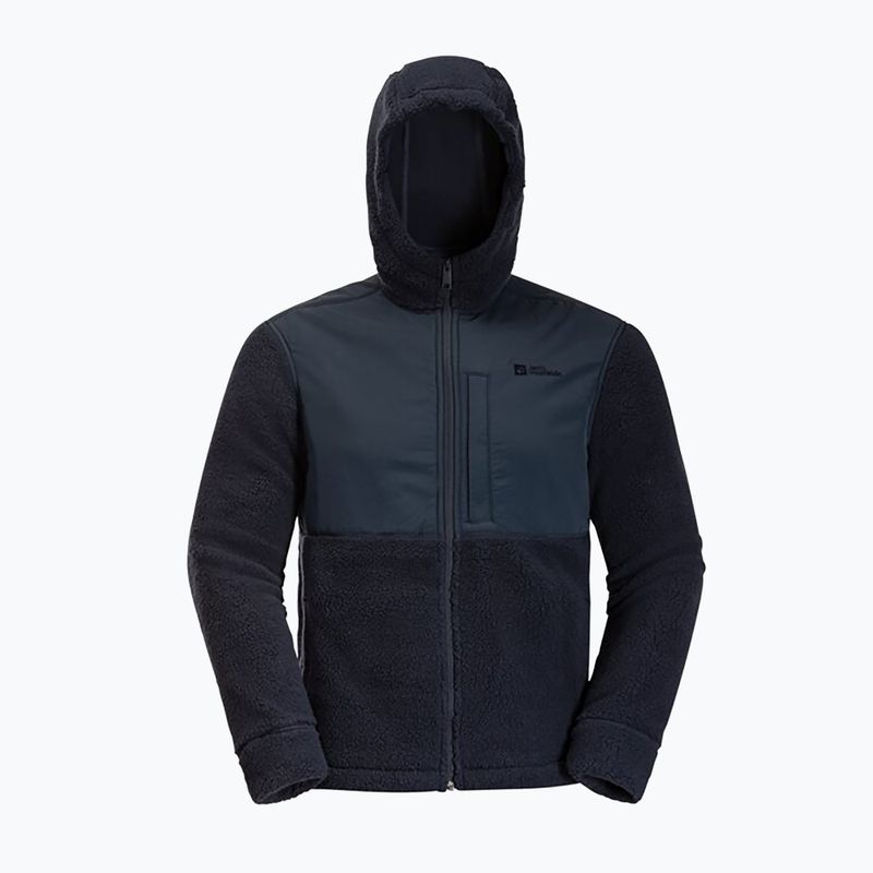 Bluza polarowa męska Jack Wolfskin Felslicht Hooded night blue 8