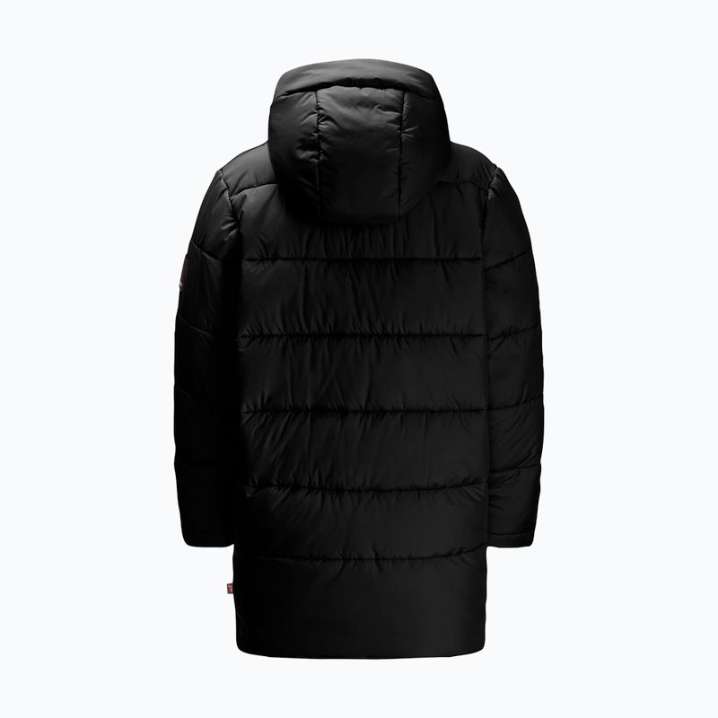 Kurtka ocieplana dziecięca Jack Wolfskin Teen Ins Long granite black 6