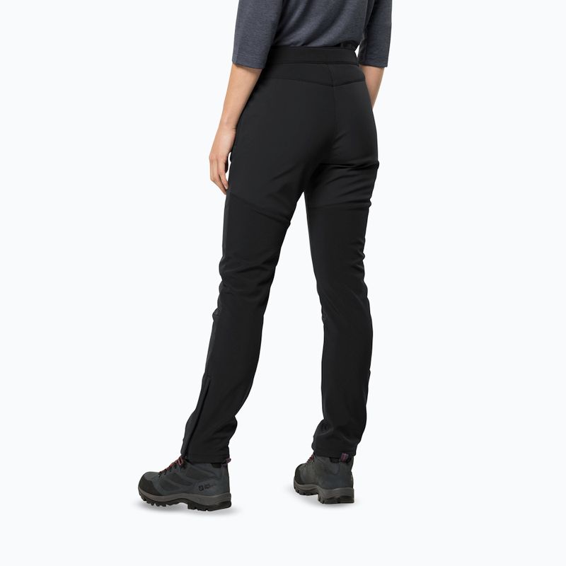Spodnie trekkingowe damskie Jack Wolfskin Stollberg black 2