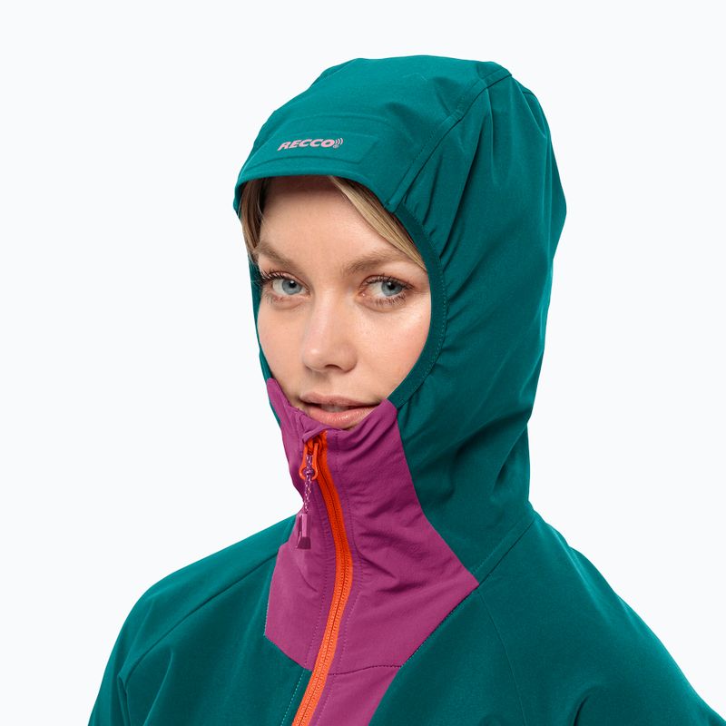 Kurtka softshell damska Jack Wolfskin Alpspitze Hoody sea green 4