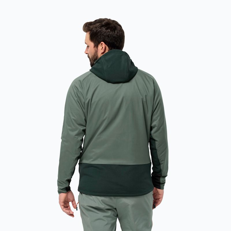 Kurtka przeciwdeszczowa męska Jack Wolfskin Alpspitze Ins Hybrid hedge green 2