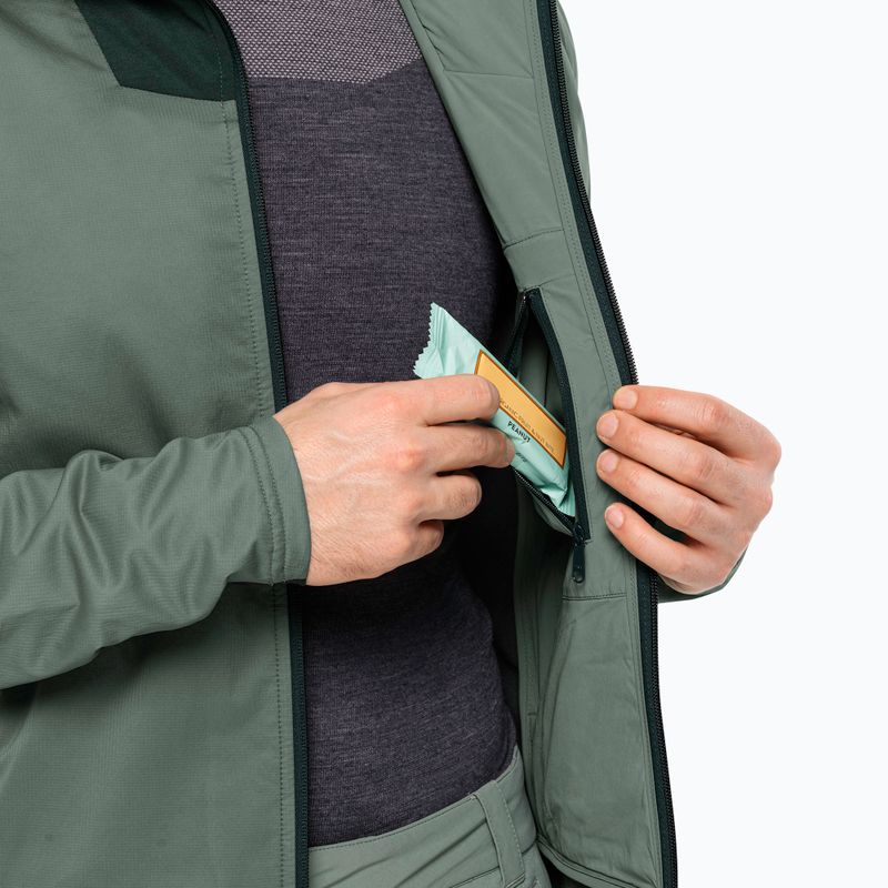 Kurtka przeciwdeszczowa męska Jack Wolfskin Alpspitze Ins Hybrid hedge green 6