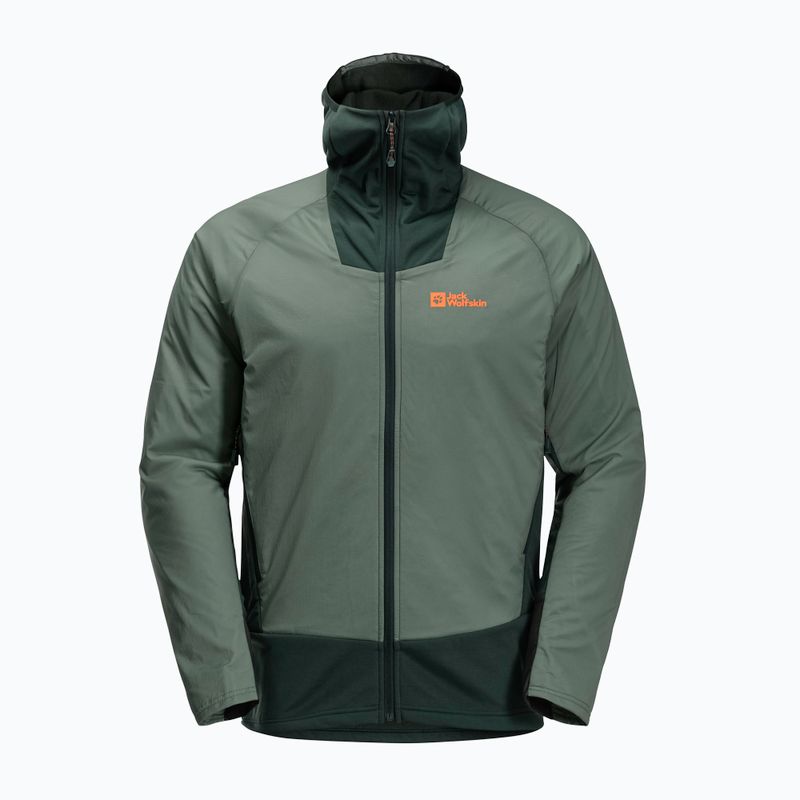 Kurtka przeciwdeszczowa męska Jack Wolfskin Alpspitze Ins Hybrid hedge green 7