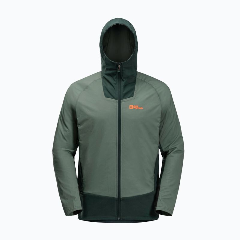 Kurtka przeciwdeszczowa męska Jack Wolfskin Alpspitze Ins Hybrid hedge green 8