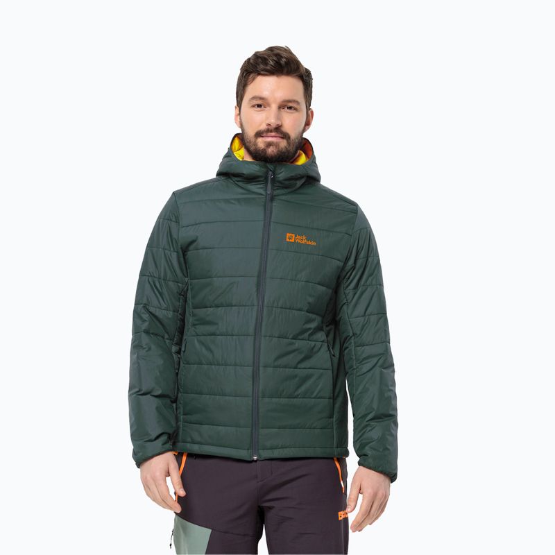 Kurtka męska Jack Wolfskin Lapawa Ins Hoody black olive