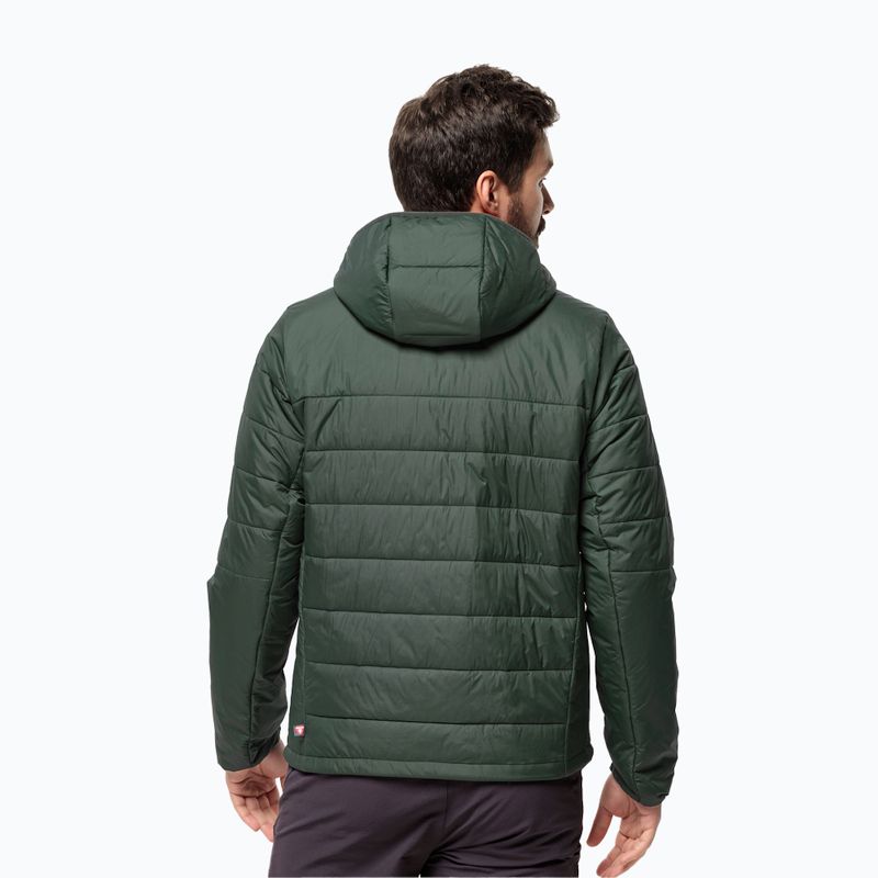 Kurtka męska Jack Wolfskin Lapawa Ins Hoody black olive 2