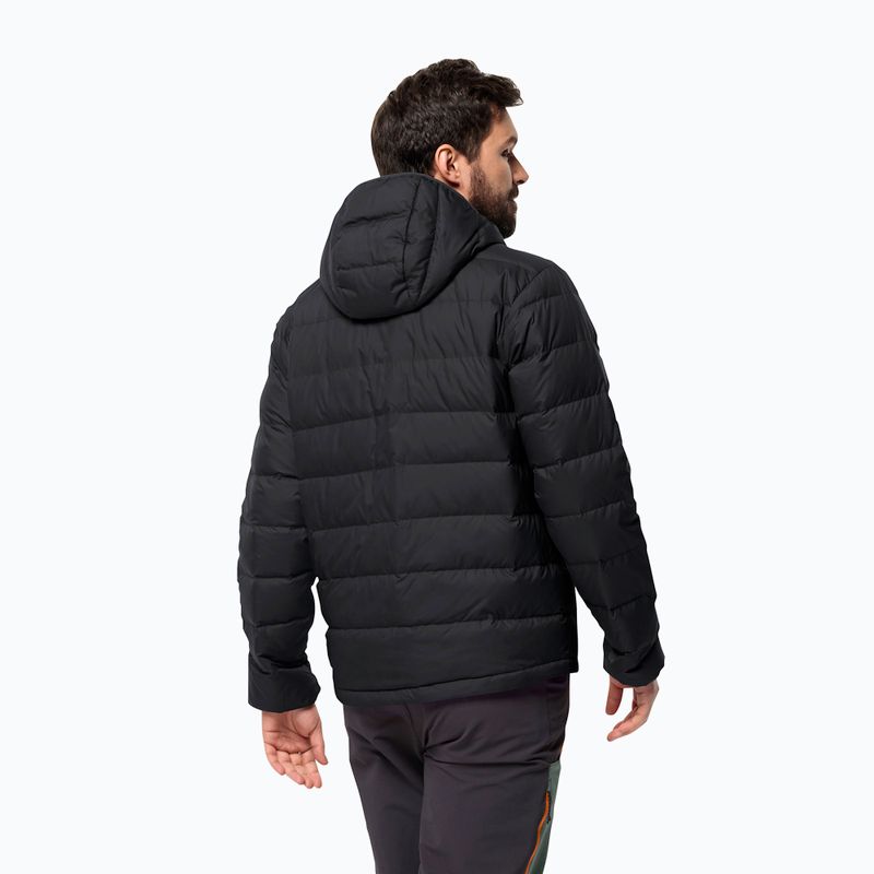 Kurtka puchowa męska Jack Wolfskin Ather Down Hoody black 2