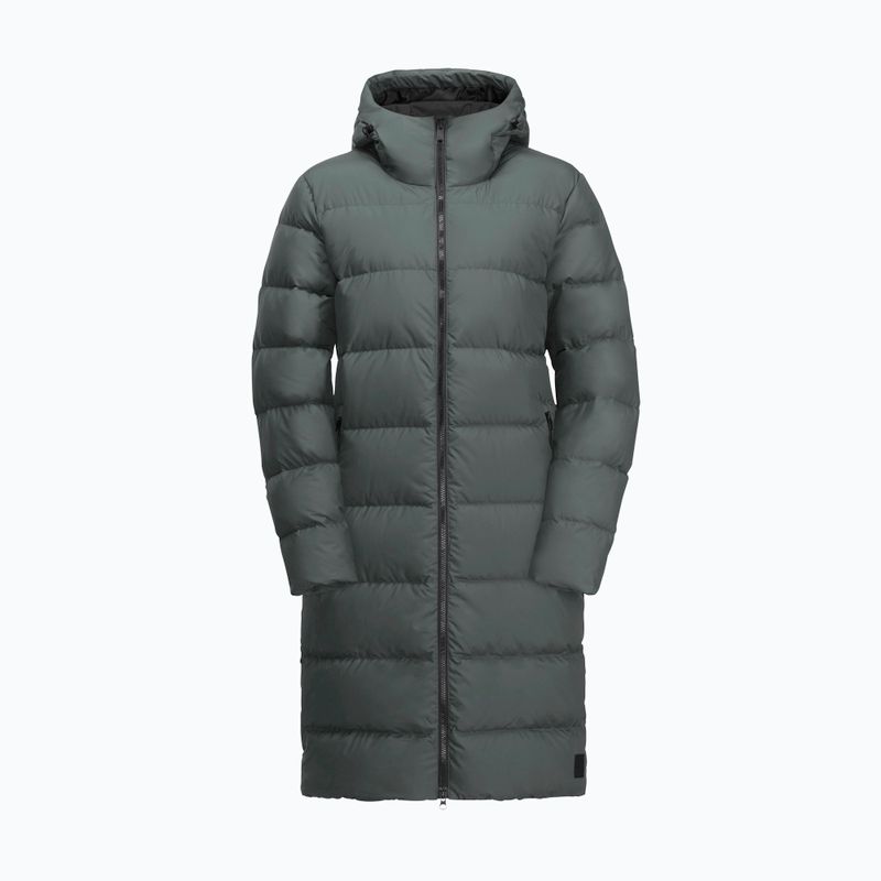 Płaszcz puchowy damski Jack Wolfskin Frozen Palace slate green 6