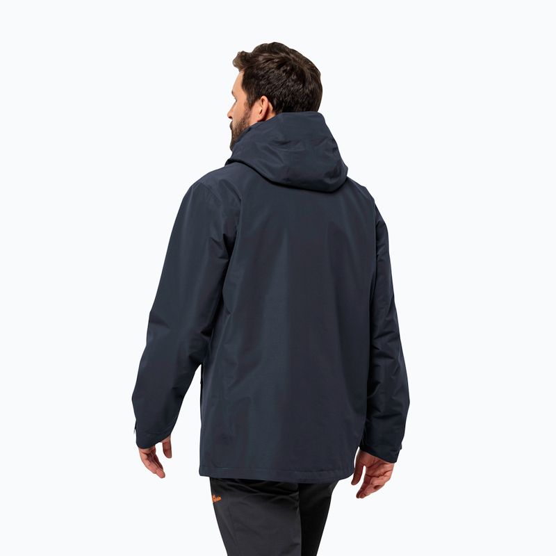 Kurtka przeciwdeszczowa męska Jack Wolfskin Fernblick 2L night blue 2