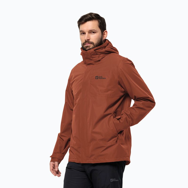 Kurtka 3w1 męska Jack Wolfskin Feldberg Luntal 3in1 carmine 2