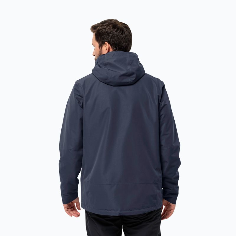 Kurtka 3w1 męska Jack Wolfskin Feldberg Luntal 3in1 night blue 4