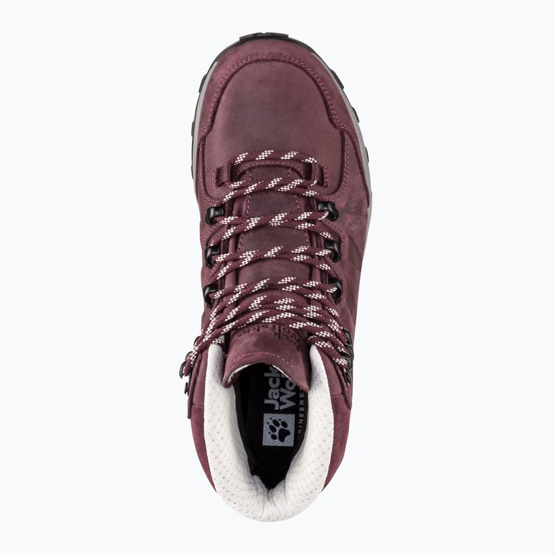 Buty trekkingowe damskie Jack Wolfskin Refugio Prime Texapore Mid dark maroon 12