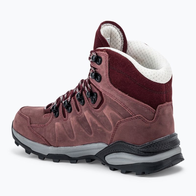 Buty trekkingowe damskie Jack Wolfskin Refugio Prime Texapore Mid dark maroon 3