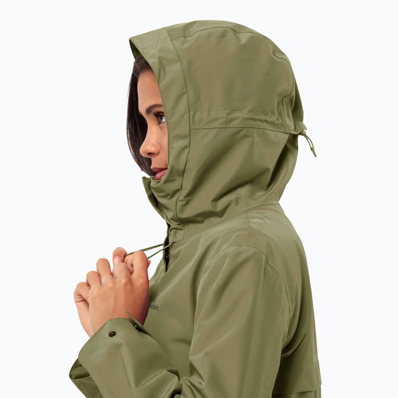 Płaszcz przeciwdeszczowy damski Jack Wolfskin Cape West Coat bay leaf 3