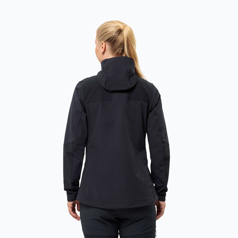 Kurtka softshell damska Jack Wolfskin Andur black 2