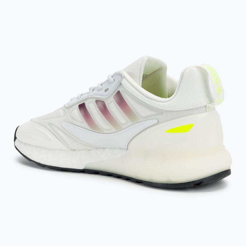 Buty adidas ZX 2K Boost 2.0 crystal white/solar yellow/off white 3