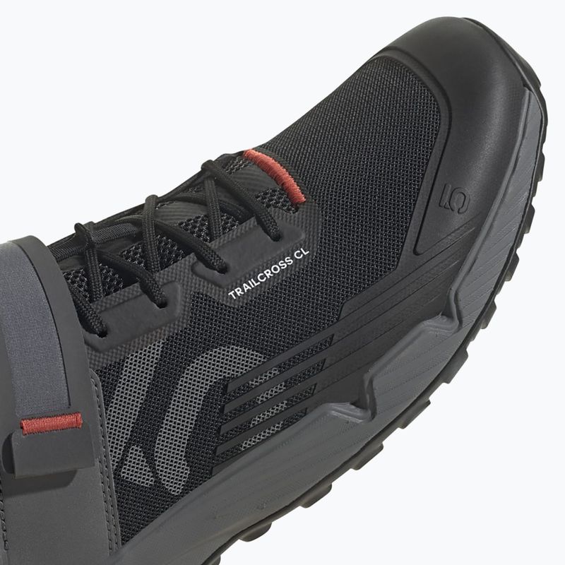 Buty rowerowe MTB męskie adidas FIVE TEN Trailcross Clip In core black/grey three/red 11