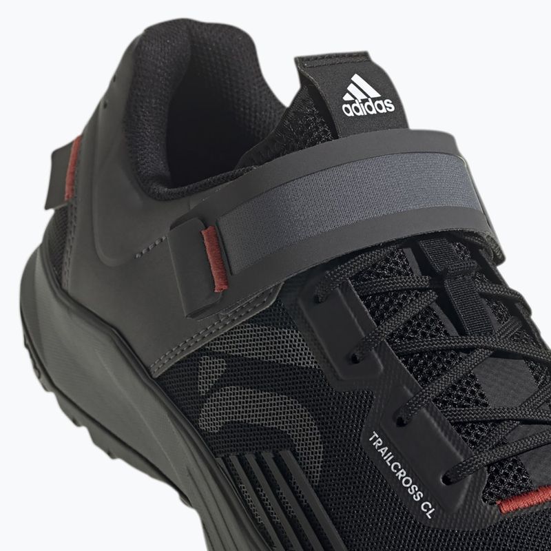 Buty rowerowe MTB męskie adidas FIVE TEN Trailcross Clip In 2024 core black/grey three/red 12