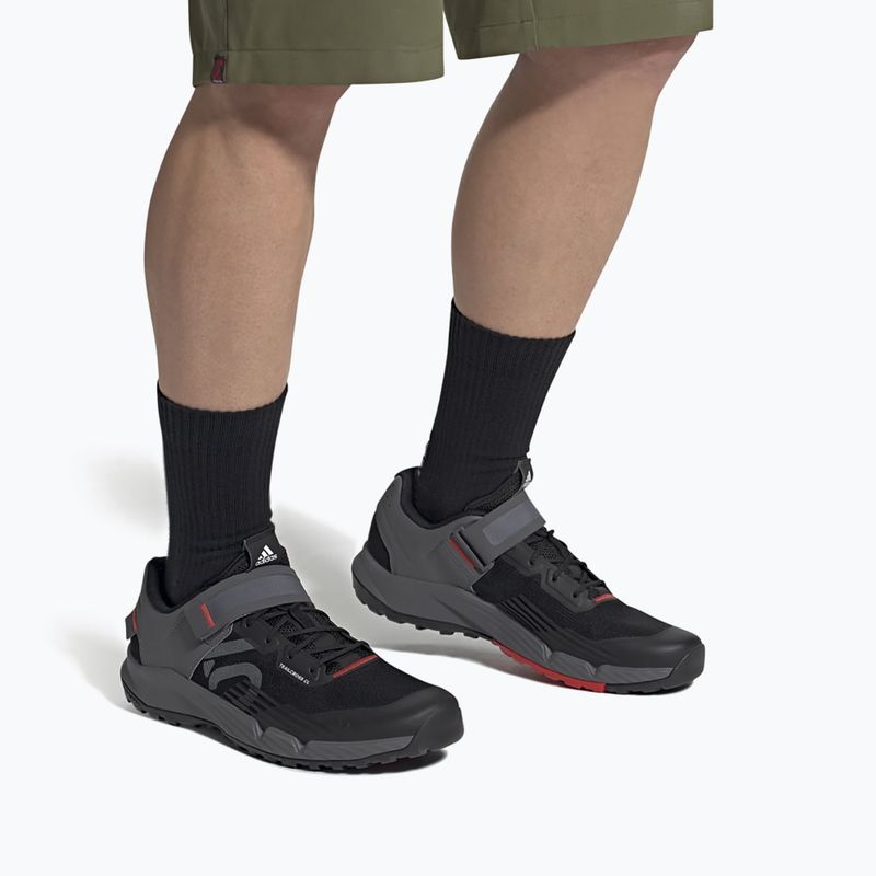 Buty rowerowe MTB męskie adidas FIVE TEN Trailcross Clip In 2024 core black/grey three/red 3