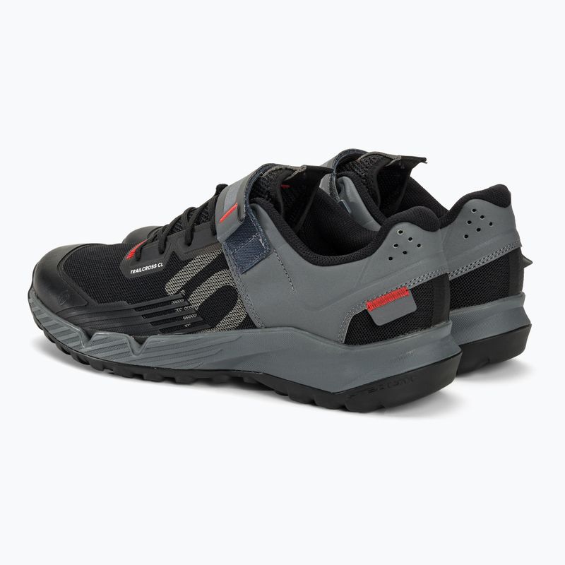 Buty rowerowe MTB męskie adidas FIVE TEN Trailcross Clip In 2024 core black/grey three/red 5