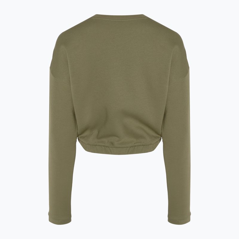 Bluza damska adidas Hyperglam Crop Crew focus olive 2