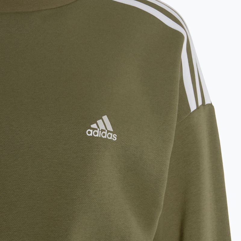 Bluza damska adidas Hyperglam Crop Crew focus olive 5