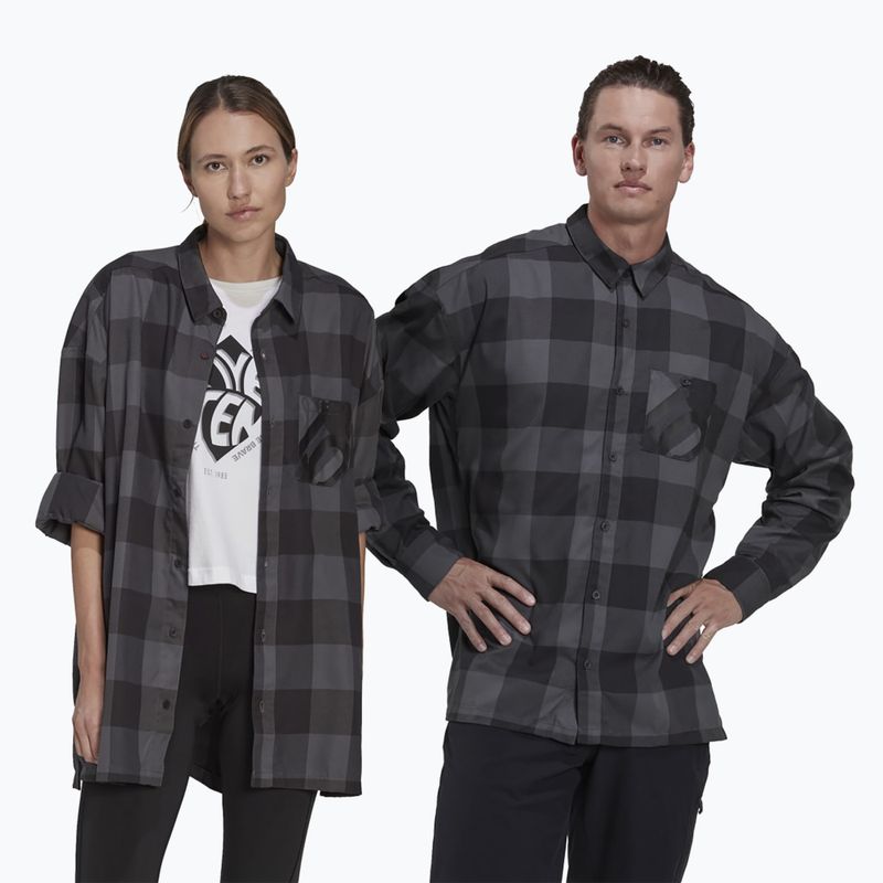 Koszula adidas FIVE TEN Brand of the Brave Flannel grey six/black