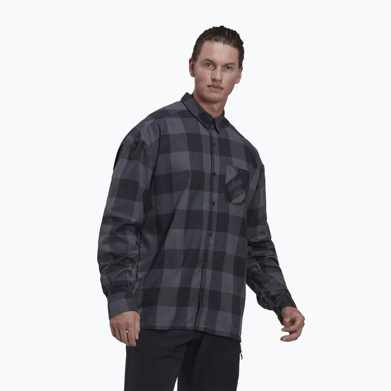 Koszula rowerowa adidas FIVE TEN Brand of the Brave Flannel grey six/black 3