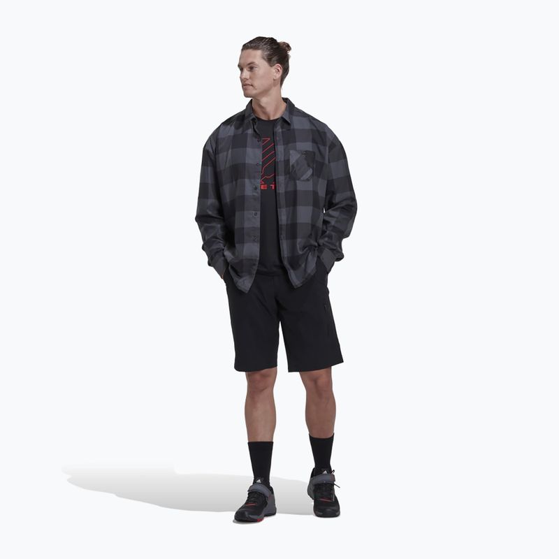 Koszula adidas FIVE TEN Brand of the Brave Flannel grey six/black 4