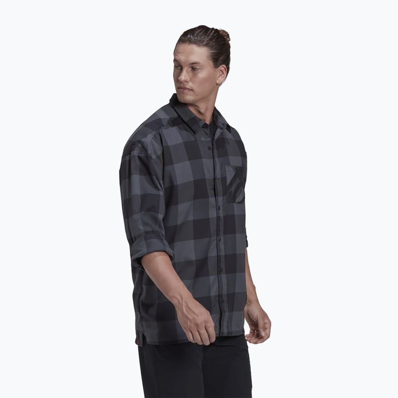 Koszula adidas FIVE TEN Brand of the Brave Flannel grey six/black 6