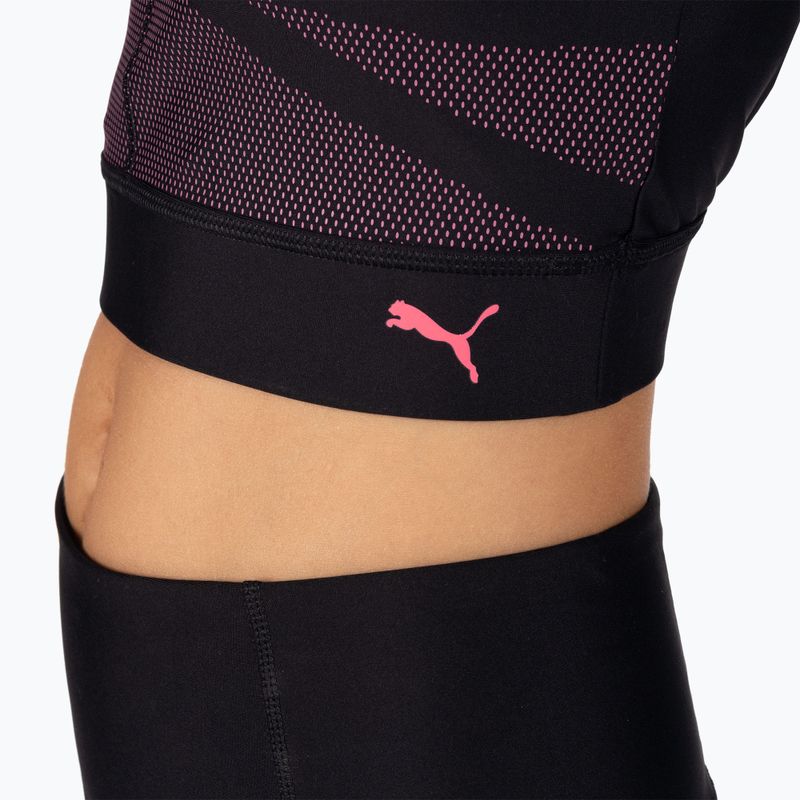 Top treningowy damski PUMA Eversculpt Fitted Koszulka puma black/sunset pink 4