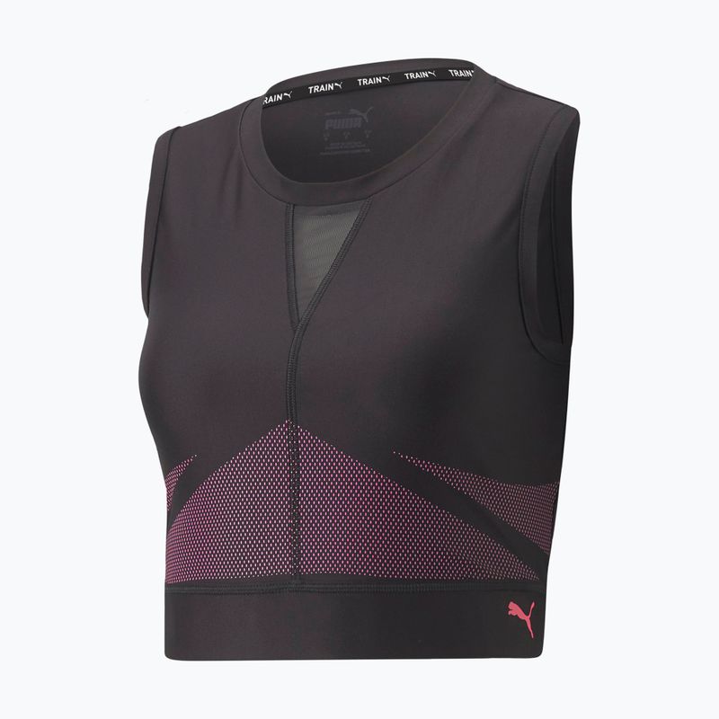 Top treningowy damski PUMA Eversculpt Fitted Koszulka puma black/sunset pink 5