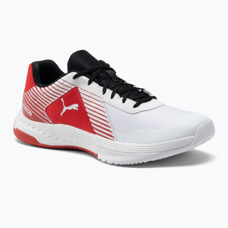 Buty do siatkówki PUMA Varion puma white/puma black/high risk red