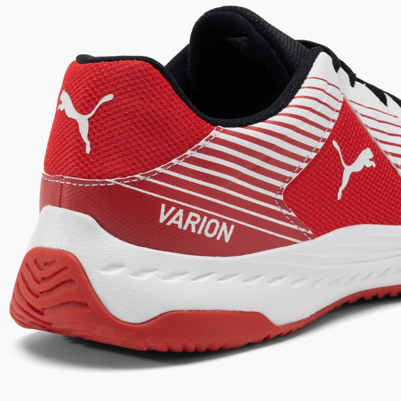 Buty do siatkówki PUMA Varion puma white/puma black/high risk red 8