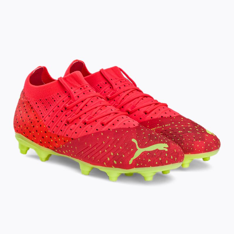 Buty piłkarskie dziecięce PUMA Future Z 3.4 FG/AG fiery coral/fizzy light/puma black/salmon 4