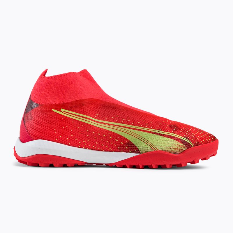 Buty piłkarskie męskie PUMA Ultra Match+ LL TT fiery coral/fizzy light/puma black 2