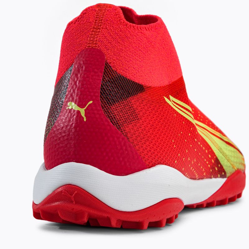 Buty piłkarskie męskie PUMA Ultra Match+ LL TT fiery coral/fizzy light/puma black 8