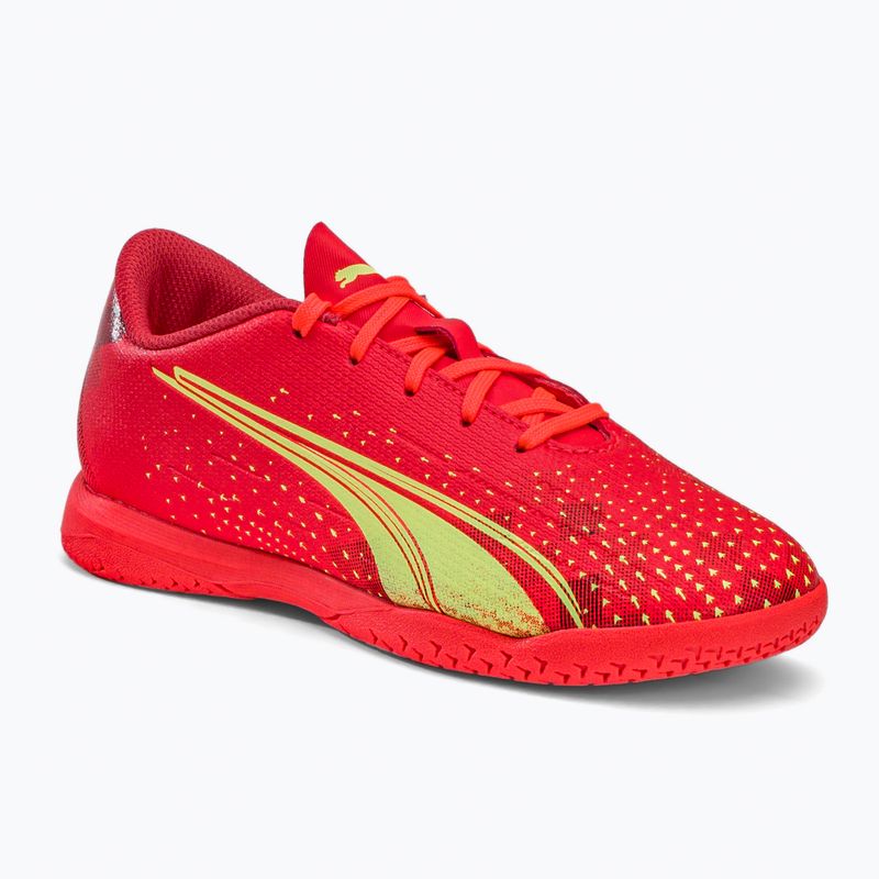 Buty piłkarskie dziecięce PUMA Ultra Play IT fiery coral/fizzy light/puma black