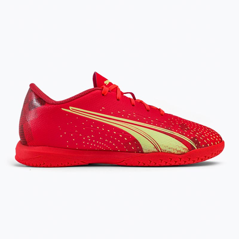 Buty piłkarskie dziecięce PUMA Ultra Play IT fiery coral/fizzy light/puma black 2