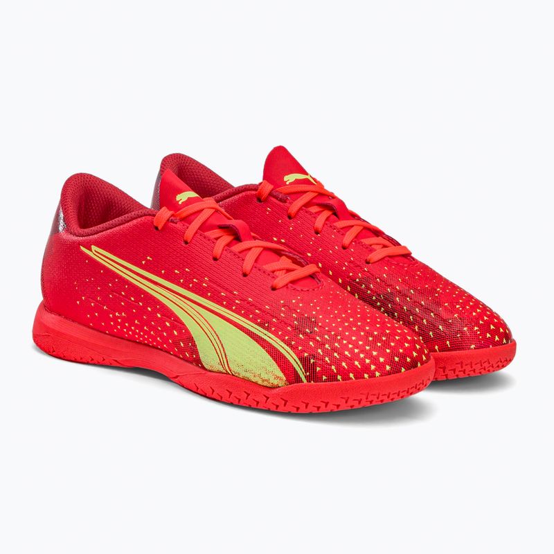 Buty piłkarskie dziecięce PUMA Ultra Play IT fiery coral/fizzy light/puma black 4