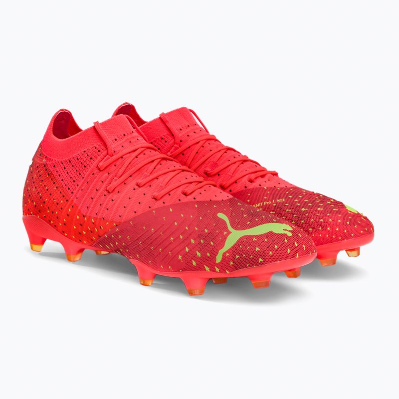 Buty piłkarskie męskie PUMA Future Z 3.4 FG/AG fiery coral/fizzy light/puma black/salmon 4
