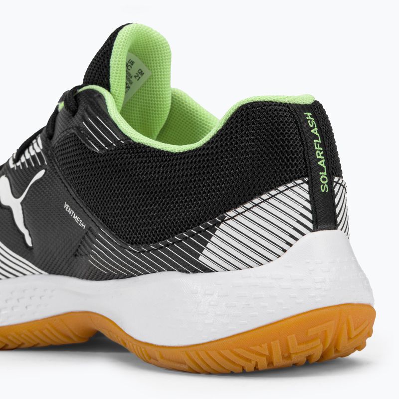 Buty do piłki ręcznej dziecięce PUMA Solarflash Jr II puma black/puma white/fizzy light/gum 10