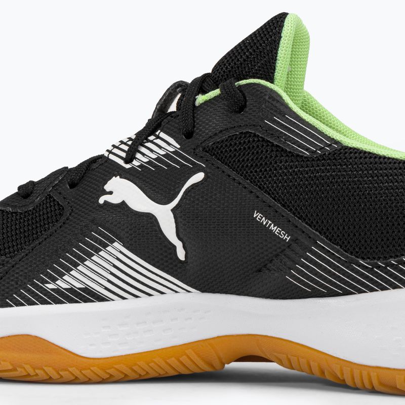 Buty do piłki ręcznej dziecięce PUMA Solarflash Jr II puma black/puma white/fizzy light/gum 11