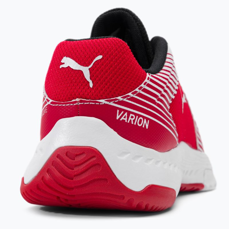 Buty do siatkówki dziecięce PUMA Varion puma white/puma black/high risk red 8