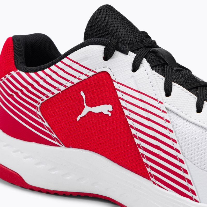 Buty do siatkówki dziecięce PUMA Varion puma white/puma black/high risk red 9